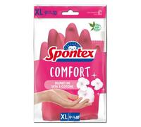 Spontex Gants pour la maison - Soft taille extra large, latex rose, XL (Confezione da 1)