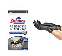 Spontex Gants résistants Black 100 Taille M/L