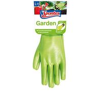 Spontex Garden Paire de gants de jardinage multi-usages pour jardinage humide et poignets réglables Taille L