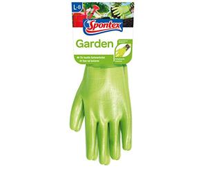 Spontex Garden Paire de gants de jardinage multi-usages pour jardinage humide et poignets réglables Taille L