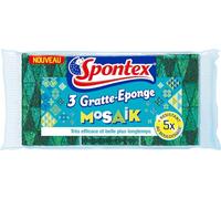 Spontex Gratte-éponge Mosaik - Le paquet de 3