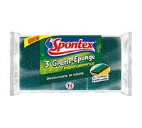 Spontex Gratte-Eponge Performance par 3 (Lot de 3 Soit 9 éponges