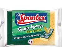 Spontex Gratte-Eponge Stop-Graisse - Lot de 3 Packs de 2 Éponges