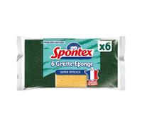 SPONTEX Grattoir à éponges en fibres recy s vert 6 pièces