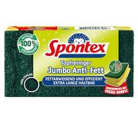 Spontex Jumbo Nettoyeur anti-graisse pour grandes surfaces, avec fibres recy s oléophobes et protection anti-peluches, 1 pièce