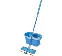 Spontex Kit Balai Plat Express System+ XL avec Seau Essorage Rotatif - Tête XL