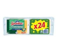 Spontex Gratte-éponge Stop-Graisse – Protection anti-graisse, vertes – 24 éponges