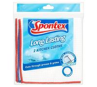 Spontex Lot de 2 chiffons de cuisine longue durée