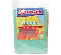 SPONTEX Lot de 3 Tiponges en tissu éponge extra souple