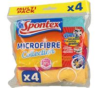 Spontex Lot de 4 chiffons microfibre