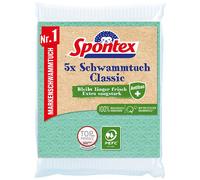 Spontex Sponge Cloth, Classic Antibac, PEFC Certified, 100% Biodegradable, with