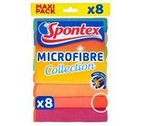 Spontex Lot de 8 chiffons en microfibre multi-usages