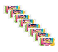 Spontex Lot de 8 Packs de 3 éponges végétales colorées Trio Colors - 24 éponges
