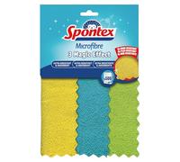 SPONTEX - Magic Effect - 3 lavettes Microfibre - Microfibres nouvelle génération - Résistantes - Idéales pour essuyer