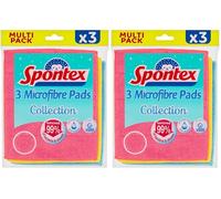 Spontex Microfibra Multiuso Con Esponja X3 (Lot de 2)