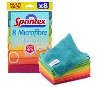 Spontex Chiffons en microfibre Microfibre Collection – multi-usages – 8 pièces