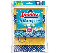 SPONTEX - Microfibres Mosaik - 6 Microfibres - Esthétiques