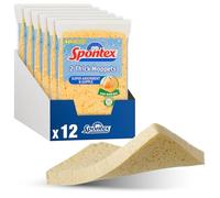 Spontex Éponge Moppets – Super absorbante, biodégradable – Lot de 12