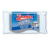 Spontex Polish Éponge à récurer en Acier Inoxydable Idéal pour casseroles en Acier Inoxydable