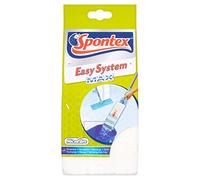 SPONTEX - Recharge Easy System Max - Recharges en microfibre pour balai plat Easy Système Max Recharges