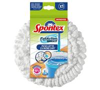 Spontex - Recharge Full Action System Plus- Recharge à Franges Microfibre pour Kit Balai Full Action System - Lavable et Réutilisable - 1 Recharge