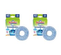 Spontex Recharge pour Balai Serpillère Aqua Revolution System X'tra - Nettoie les sols stratifiés, le bois et le carrelage - Recharge en microfibre (Lot de 2)