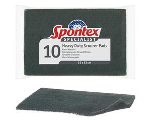 Spontex | Tampons à récurer pour Usage intensif Specialist | XL | Élimine Les résidus d’Aliments brûlés et Les Graisses tenaces | Paquet de 10