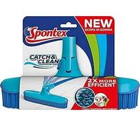 SPONTEX - Tête de balai Catch & Clean, Nettoyage et dépoussiérage des sols, Balai picots en caoutchouc - poils en TPR qui captent toutes les poussières, 1 Tête de balai (sans la poignée)