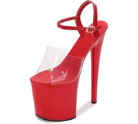 SPONYBORTY Femme Talons Hauts 20 cm Talons Hauts Stripteaseuses Sexy Performance sur Scène Pole Dance Talons Hauts Boîte de Nuit Soirée Danse Ta lons Hauts Grandes Tailles Unisexe fétiche/C/37EU