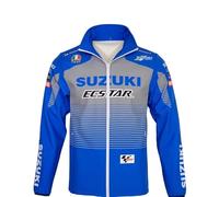 SPONYBORTY Veste à capuche combinaison de course Cardigan pour Su-ZUki Sweat-shirt zippé pour hommes Vêtements de cyclisme Moto Adolescent/A/M