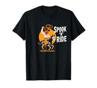 Spook N Ride Citrouille Cowboy Squelette Cheval Western Halloween T-Shirt