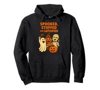 Spooked Stuffed and Satisfied Halloween Spooky Hanted Sweat à Capuche