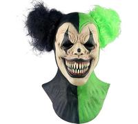 Spookletronics Masque de clown effrayant en latex, accessoire de costume pour adulte