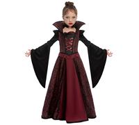 Spooktacular Costume Royal Vampire Costume Set for Girls Halloween Dress Up Party, Role-Playing, Carnival Cosplay, Vampire-Themed Party (Small (5 - 7 yrs))