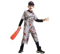 Spooktacular Creations Child Boy Gary Baseball Joueur de baseball Zombie Costume pour Halloween Pretend Up (Small (5-7 ans))