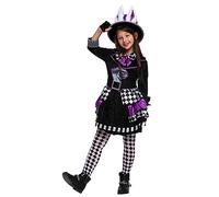 Spooktacular Creations Child Girl Dark Mad Hatter Costume pour Halloween (moyen (8-10 ans))