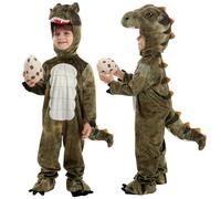 Spooktacular Creations Child Unisex T-rex Realistic Dinosaur Costume for Halloween Child Dinosaur Dress Up Party, Role Play and Cosplay (Medium (8-10 yrs))