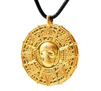 Spooktacular Creations Collier Halloween avec pièce de pirate - Collier crâne de pirate pour hommes, femmes et enfants - Accessoires de costume de pirate, Moyen, Plastique, Pas de pierre précieuse