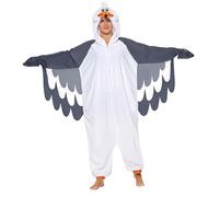 Spooktacular Creations Combinaison pyjama à capuche Halloween mouette pour adultes