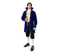 Spooktacular Creations Costume d'aristocrate des années 1800 pour homme pour adulte, costume d'Halloween, jeu de rôle, taille L