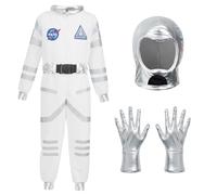 Spooktacular Creations Costume d'astronaute pour enfants, casque d'astronaute, combinaison spatiale, costume d'Halloween pour garçons et filles, 3T