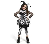 Spooktacular Creations Costume de clown pour fille, costume de clown maléfique, robe de clown pour filles, déguisement d'Halloween, jeu de rôle, fête cosplay