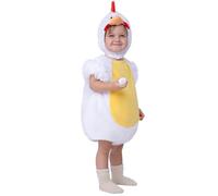Spooktacular Creations Costume de coq unisexe pour bébé, costume de poulet avec capuche 3D, costume de bébé animal pour enfants, tout-petits pour thème animal, fête d'Halloween (12-18 mois)