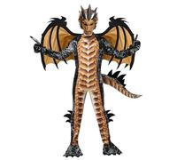 Spooktacular Creations Costume de dragon doré pour enfants, ailes, queue et masque de dragon pour garçons, ensemble pour Halloween (taille L)