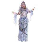 Spooktacular Creations Costume de fantôme de beauté hantée pour Halloween, robe de fantôme effrayante, costume de minuit pour Halloween, fête costumée (taille XXL (14 à 16 ans))
