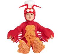 Spooktacular Creations Costume de homard pour bébé, costume de crabe pour tout-petit avec toque de chef pour fête d'Halloween, spectacle de conte de fées (3T (3-4 ans))
