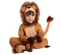 Spooktacular Creations Costume de lion marron réaliste pour bébé avec chaussons pour déguisement d'Halloween, fête sur le thème des animaux (3T (3-4 ans))