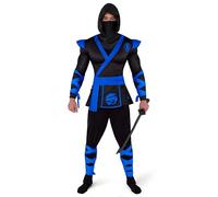 Spooktacular Creations Costume de ninja pour homme, déguisement d'Halloween pour adulte, pour fête d'Halloween, cosplay, taille XL