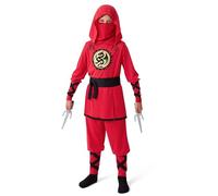 Spooktacular Créations Costume de ninja rouge pour enfant au carnaval-Small