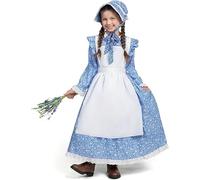 Spooktacular Creations Costume de Pionnière pour Fille, Costume de Robe Coloniale pour Filles, Fête à Thème Halloween et Jeu de Rôle-M